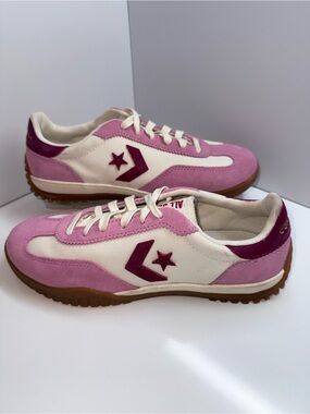 ⭐️Converse Run Star Trainer Pink Burgundy Retro Low Top Sneaker